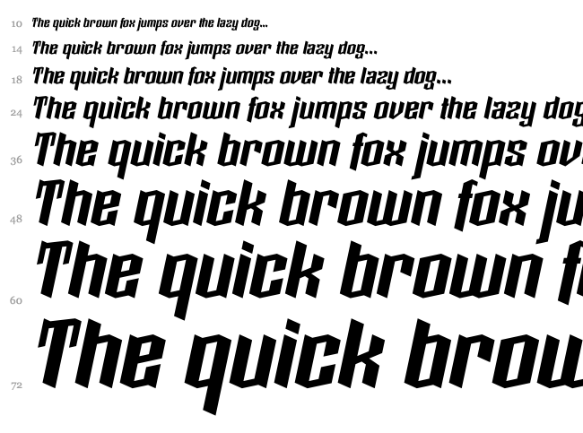 Boxise font waterfall
